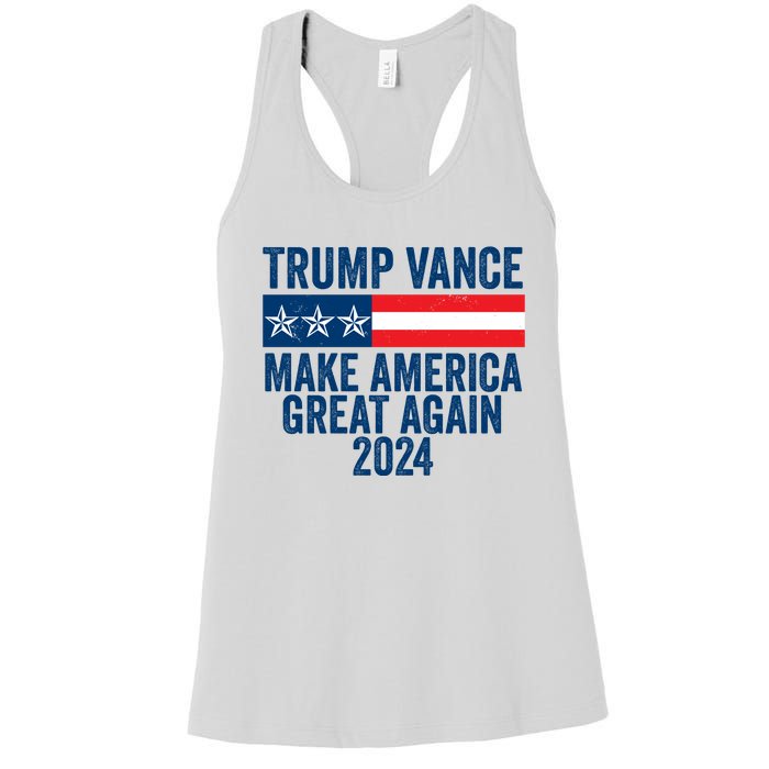 Trump Vance 2024 Make America Great Again Women's Racerback Tank