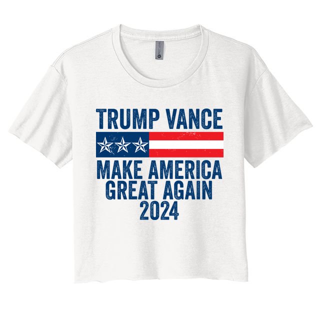 Trump Vance 2024 Make America Great Again Crop Top