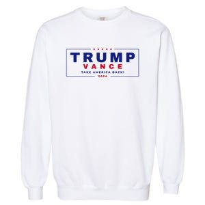 Trump Vance 2024 Donald Trump J.D. Vance Take America Back Garment-Dyed Sweatshirt