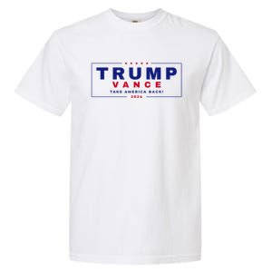 Trump Vance 2024 Donald Trump J.D. Vance Take America Back Garment-Dyed Heavyweight T-Shirt