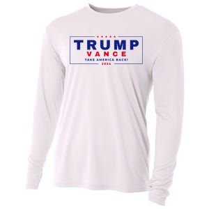 Trump Vance 2024 Donald Trump J.D. Vance Take America Back Cooling Performance Long Sleeve Crew