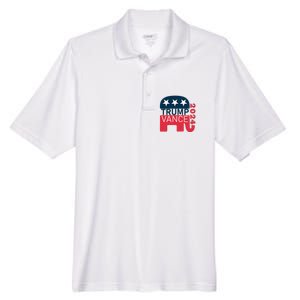 Trump Vance 2024 President Vote Usa Election Maga Men's Origin Performance Pique Polo