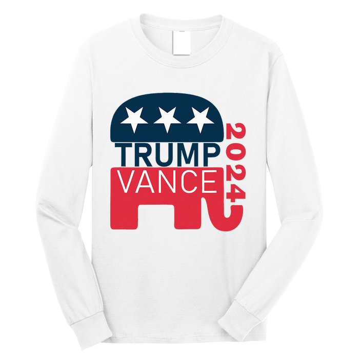 Trump Vance 2024 President Vote Usa Election Maga Long Sleeve Shirt