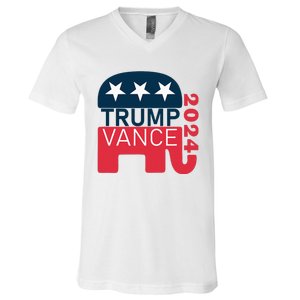 Trump Vance 2024 President Vote Usa Election Maga V-Neck T-Shirt