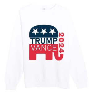 Trump Vance 2024 President Vote Usa Election Maga Premium Crewneck Sweatshirt