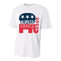 Trump Vance 2024 President Vote Usa Election Maga Performance Sprint T-Shirt