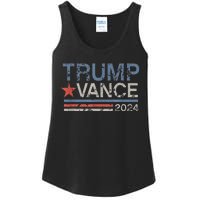 Trump Vance 2024 Retro Stripe Trump Jd Vance Ladies Essential Tank