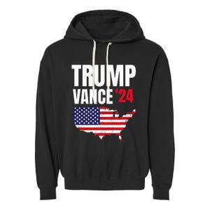 Trump Vance 2024 Garment-Dyed Fleece Hoodie