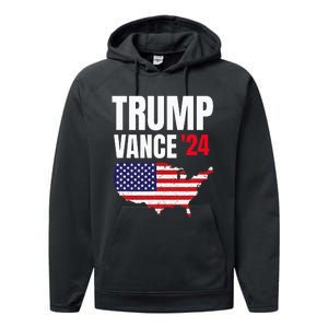 Trump Vance 2024 Performance Fleece Hoodie