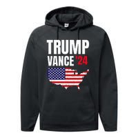 Trump Vance 2024 Performance Fleece Hoodie