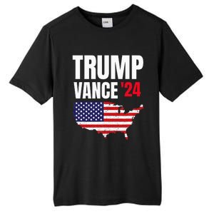 Trump Vance 2024 Tall Fusion ChromaSoft Performance T-Shirt