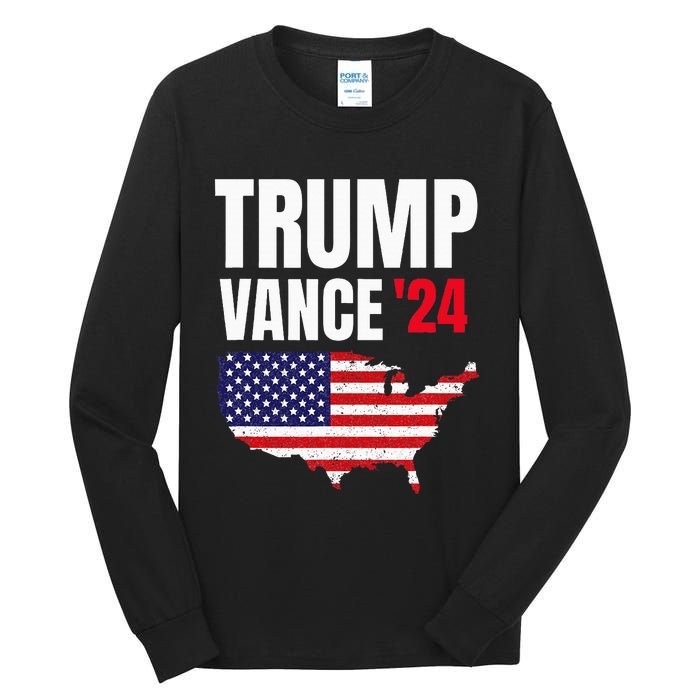 Trump Vance 2024 Tall Long Sleeve T-Shirt