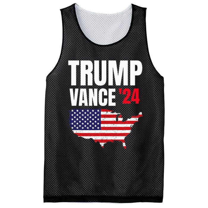 Trump Vance 2024 Mesh Reversible Basketball Jersey Tank