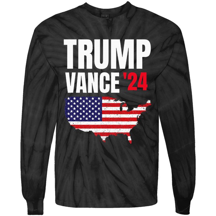 Trump Vance 2024 Tie-Dye Long Sleeve Shirt