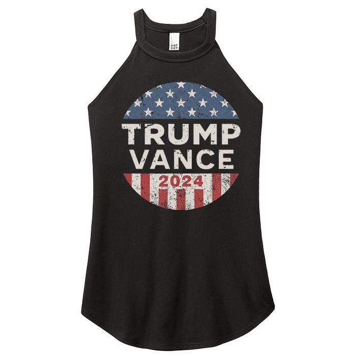 Trump Vance 2024 Vintage Button Usa Women’s Perfect Tri Rocker Tank