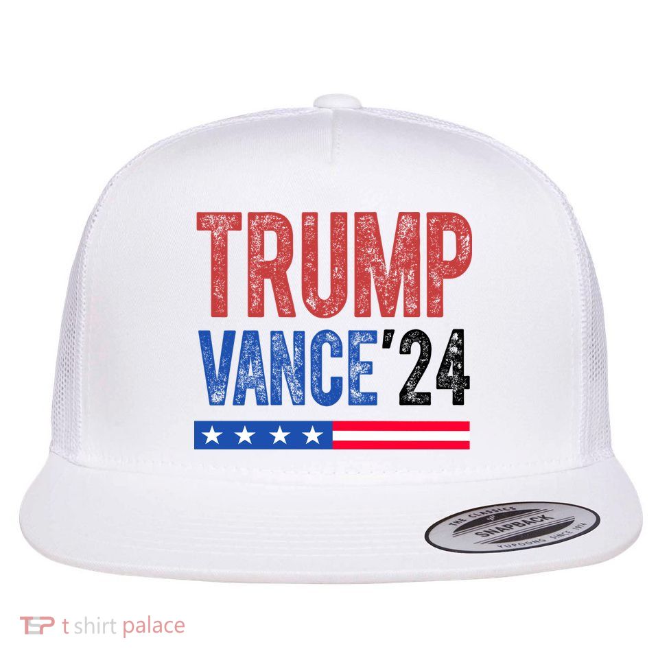 Trump Vance 2024 Vintage Election Usa Flatbill Hat