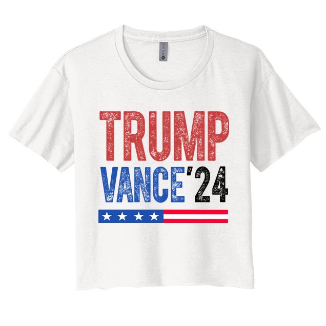 Trump Vance 2024 Vintage Election Usa Crop Top
