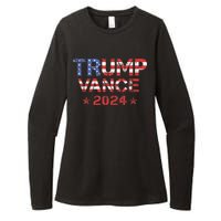 Trump Vance 2024 Vintage Patriotic Womens CVC Long Sleeve Shirt