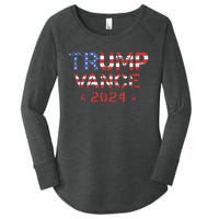 Trump Vance 2024 Vintage Patriotic Women's Perfect Tri Tunic Long Sleeve Shirt