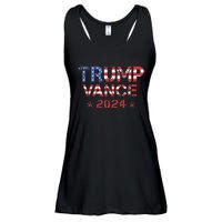 Trump Vance 2024 Vintage Patriotic Ladies Essential Flowy Tank