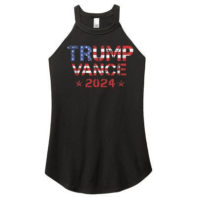 Trump Vance 2024 Vintage Patriotic Women's Perfect Tri Rocker Tank