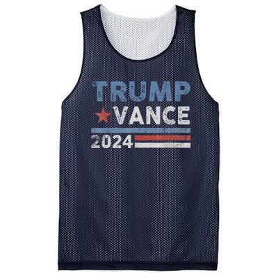 Trump Vance 2024 President Trump Supporter Re Election Mesh Reversible Basketball Jersey Tank