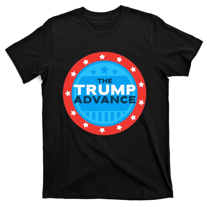 Trump Vance 2024 Advance President Election Vote Usa Flag T-Shirt