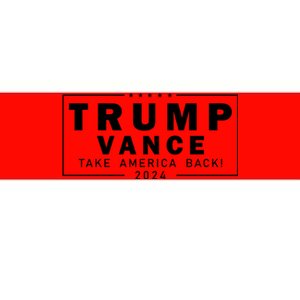 Trump Vance 2024 Take America Back Blackout Logo Bumper Sticker