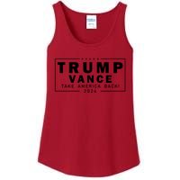 Trump Vance 2024 Take America Back Blackout Logo Ladies Essential Tank