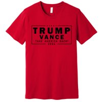 Trump Vance 2024 Take America Back Blackout Logo Premium T-Shirt