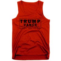 Trump Vance 2024 Take America Back Blackout Logo Tank Top