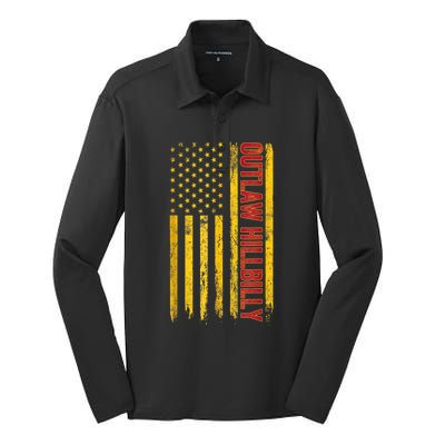 Trump Vance 2024 Donald Trump J.D. Vance Outlaw Hillbilly Silk Touch Performance Long Sleeve Polo