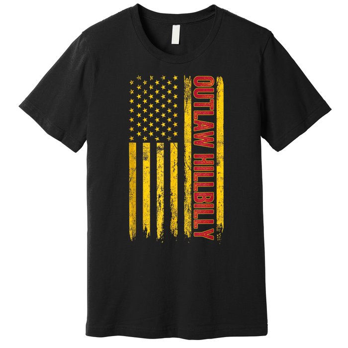 Trump Vance 2024 Donald Trump J.D. Vance Outlaw Hillbilly Premium T-Shirt