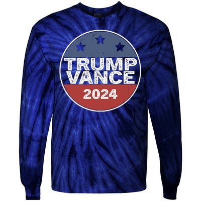 Trump Vance 2024 Vintage Election Tie-Dye Long Sleeve Shirt