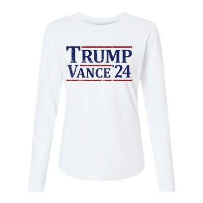 Trump Vance 24 Vintage 2024 Maga Womens Cotton Relaxed Long Sleeve T-Shirt