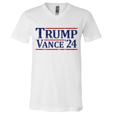 Trump Vance 24 Vintage 2024 Maga V-Neck T-Shirt