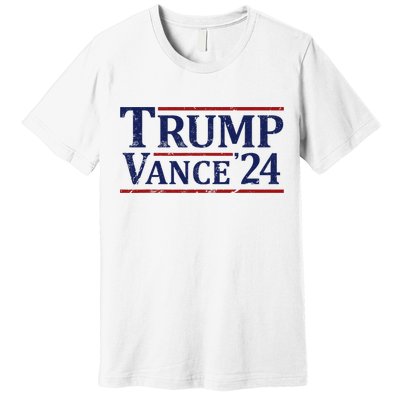 Trump Vance 24 Vintage 2024 Maga Premium T-Shirt