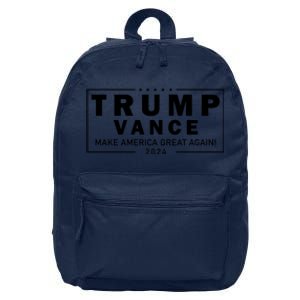 Trump Vance 2024 Make America Great Again Maga Blackout Logo 16 in Basic Backpack