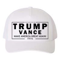 Trump Vance 2024 Make America Great Again Maga Blackout Logo Yupoong Adult 5-Panel Trucker Hat