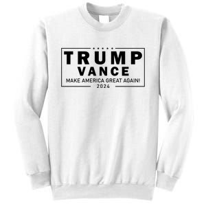 Trump Vance 2024 Make America Great Again Maga Blackout Logo Sweatshirt