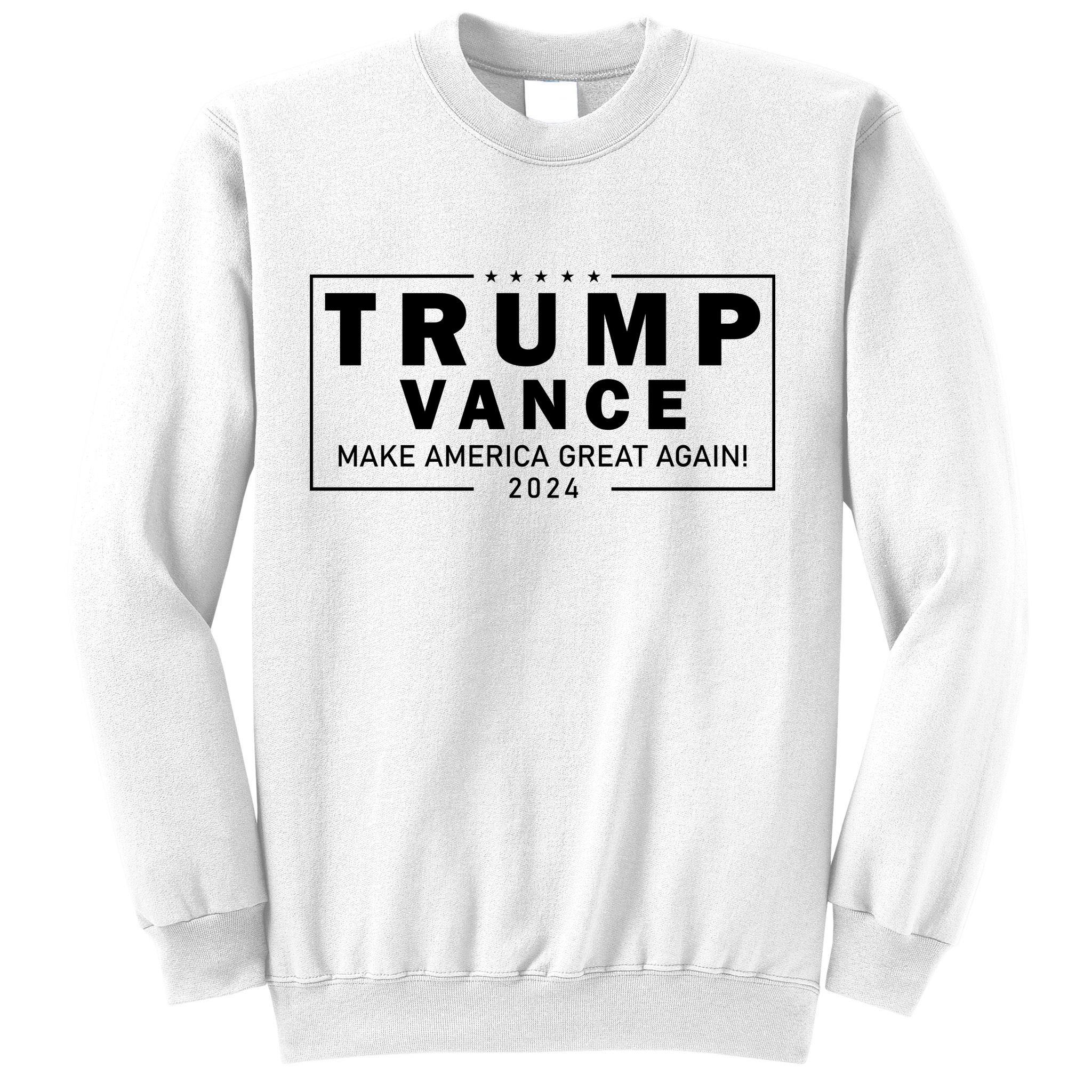 Trump Vance 2024 Make America Great Again Maga Blackout Logo Sweatshirt