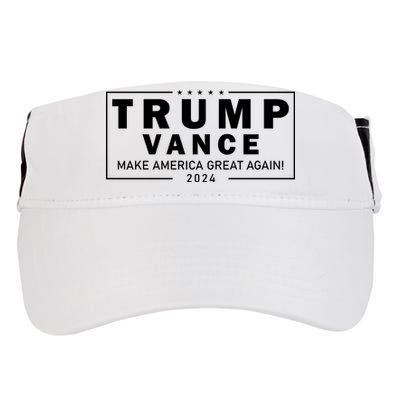 Trump Vance 2024 Make America Great Again Maga Blackout Logo Adult Drive Performance Visor