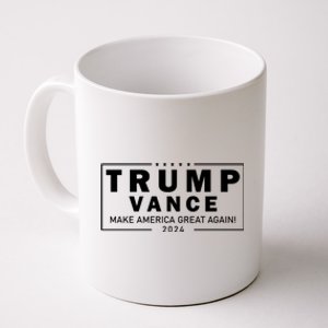 Trump Vance 2024 Make America Great Again Maga Blackout Logo Coffee Mug