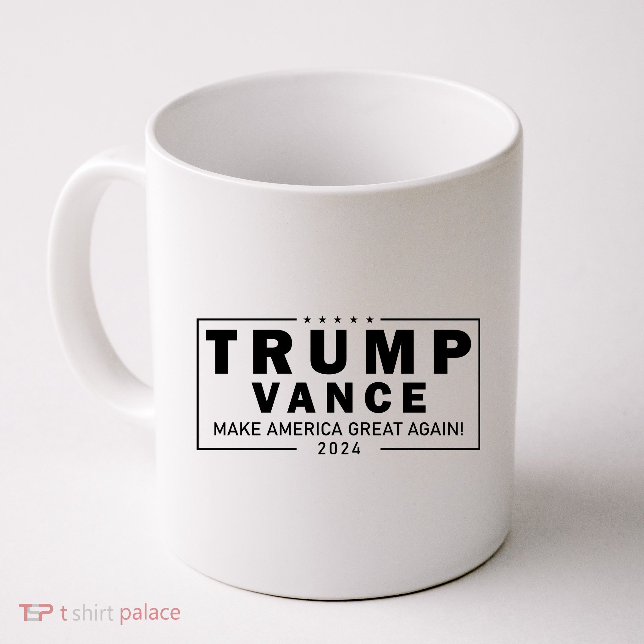Trump Vance 2024 Make America Great Again Maga Blackout Logo Mug