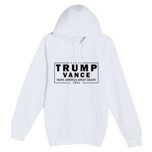 Trump Vance 2024 Make America Great Again Maga Blackout Logo Premium Pullover Hoodie