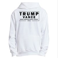 Trump Vance 2024 Make America Great Again Maga Blackout Logo Urban Pullover Hoodie