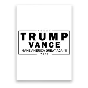 Trump Vance 2024 Make America Great Again Maga Blackout Logo Poster