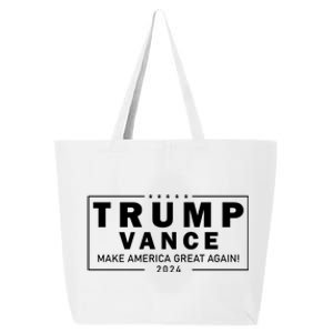 Trump Vance 2024 Make America Great Again Maga Blackout Logo 25L Jumbo Tote