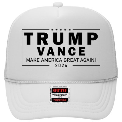 Trump Vance 2024 Make America Great Again Maga Blackout Logo Trucker Hat