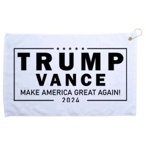 Trump Vance 2024 Make America Great Again Maga Blackout Logo Grommeted Golf Towel